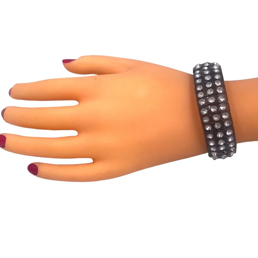 Various Colors Plastic Gem Various Colors Plastic Gem Stone Stretchy Bracelets